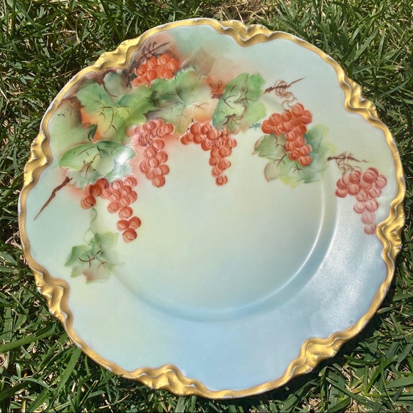 Peerless Bavaria 🍇 Antique Hand Painted 8½” Plate - Picture 9 of 9